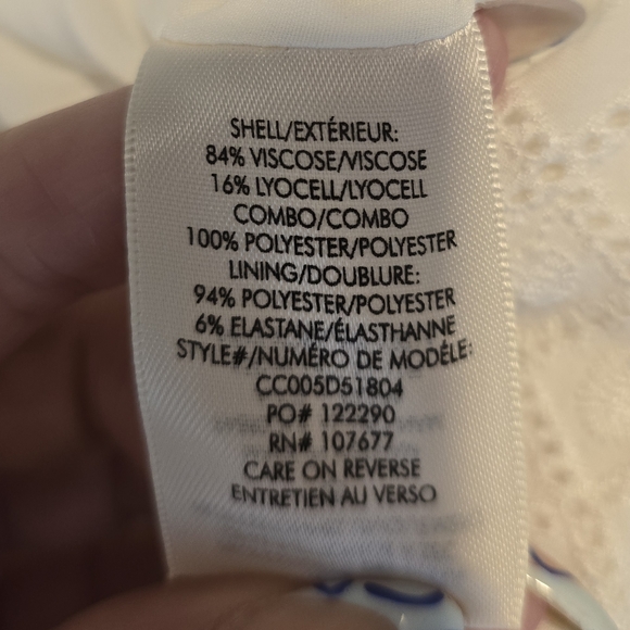 Alice + Olivia Paulina Eyelet Romper Size 4 - Picture 6 of 7